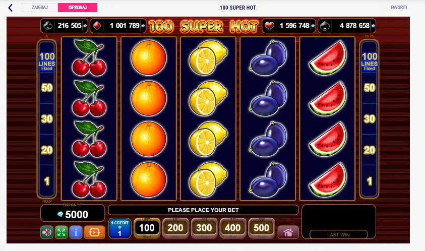 Favbet 100 Super Hot
