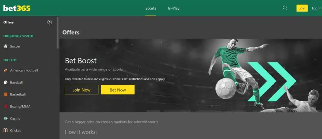 Bet365 promocije