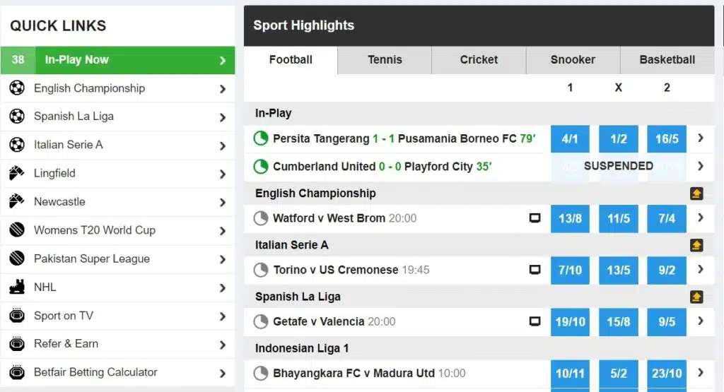 Betfair Sportsbook
