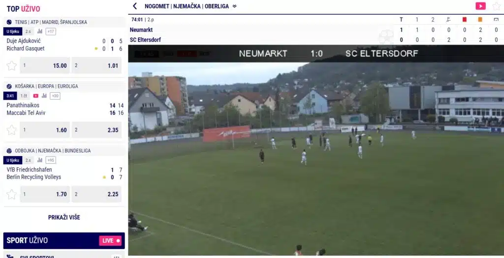 Favbet klađenje uživo