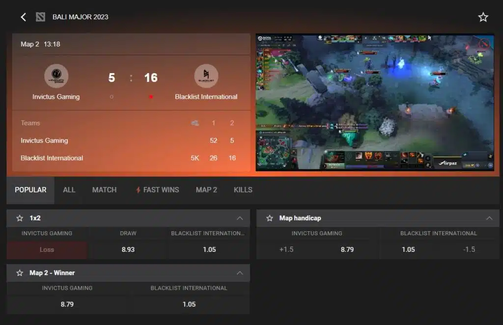 GGBet e-sport