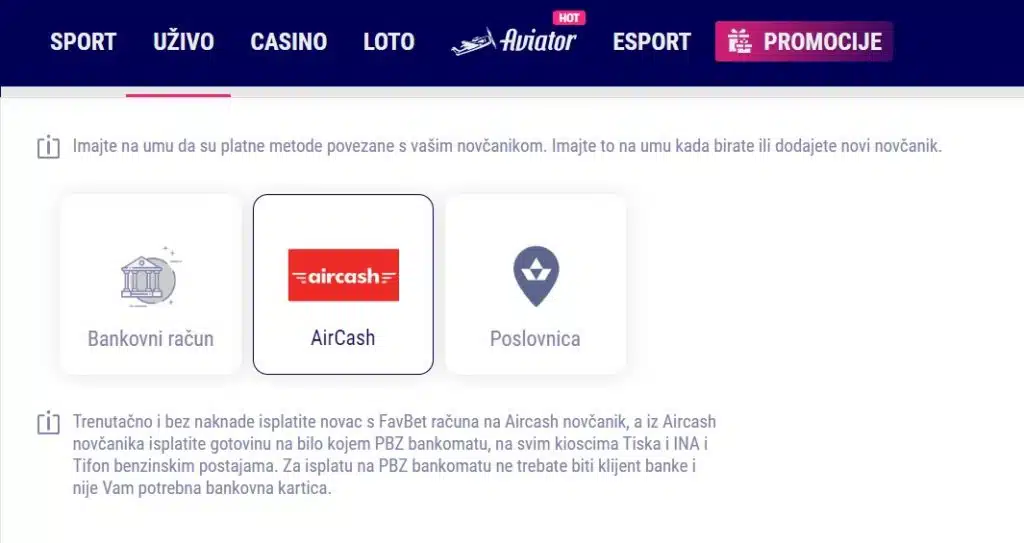 Favbet isplata