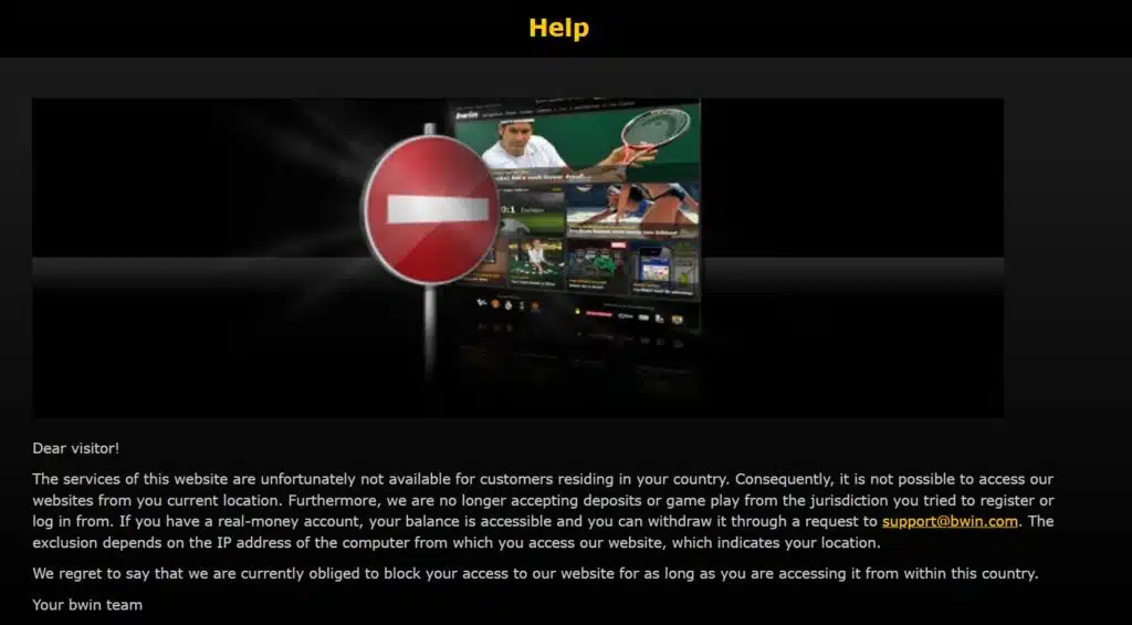 Bwin zabrana