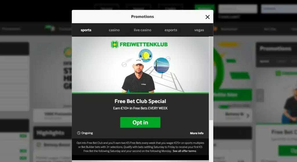Betway promocije