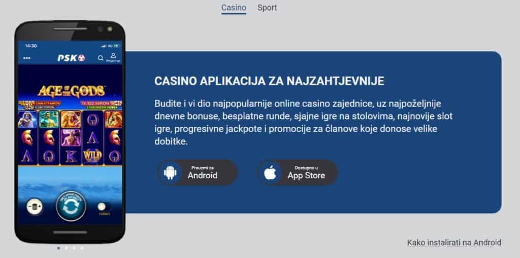 PSK Casino aplikacija