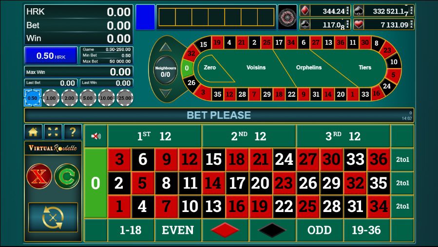 Virtual Roulette - jackpot rulet u Rizk Casinu
