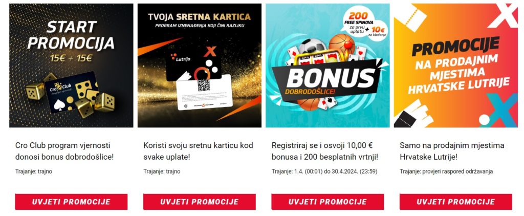 Hrvatska lutrija casino bonus