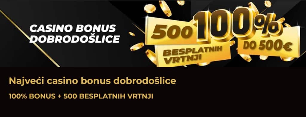 Arena casino bonus dobrodošlice